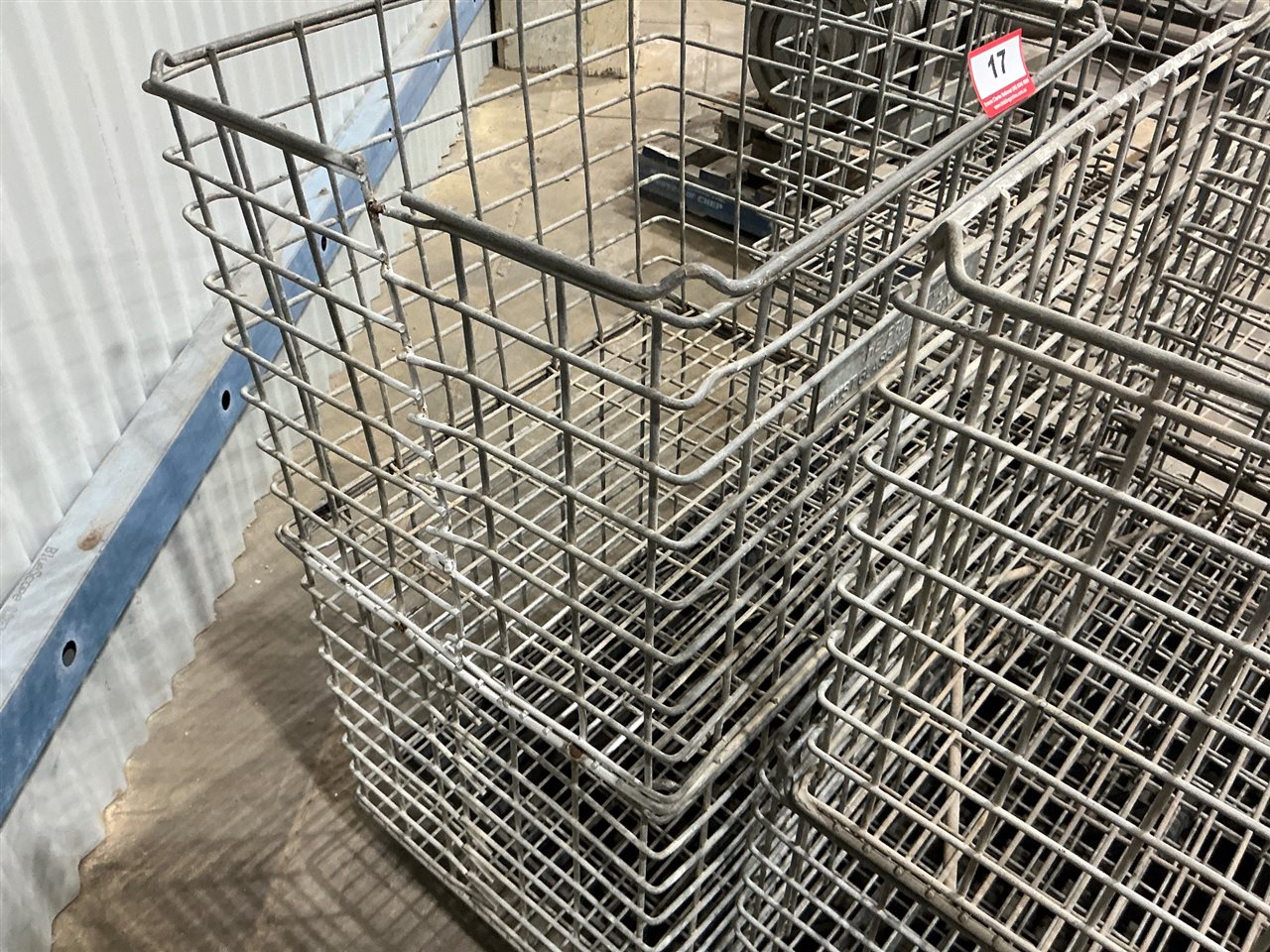Steel Wire Crates x 2, 470mm W x 570mm L x 420mm D (Located At Wingfield)