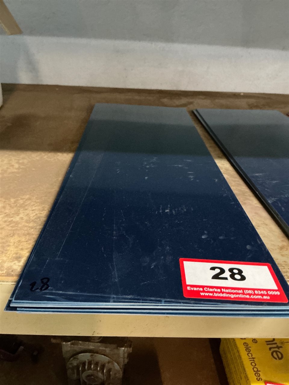 Stainless Steel Sheets x 10, 640mm L x 200mm W x 0.6mm Thick (Located At Wingfield)