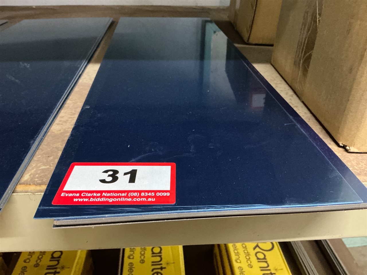 Stainless Steel Sheets x 10, 640mm L x 200mm W x 0.6mm Thick (Located At Wingfield)