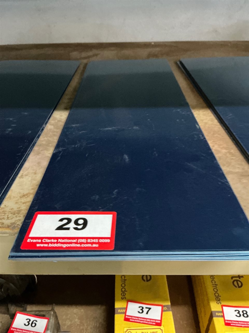Stainless Steel Sheets x 10, 640mm L x 200mm W x 0.6mm Thick (Located At Wingfield)