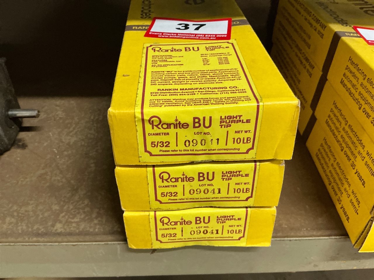 Light Purple Hard Facing Welding Rods x 3 Packs, 5/32 Dia, 10LB (4.5kg) Per Pack (Located At Wingfield)