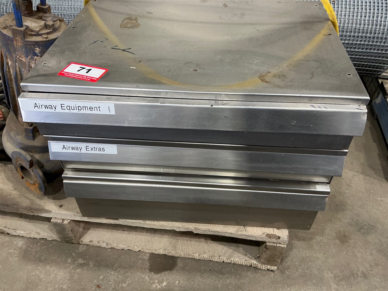 Stainless Steel Storage Box 560mm W x 400mm D x 400mm H (Located At Wingfield )