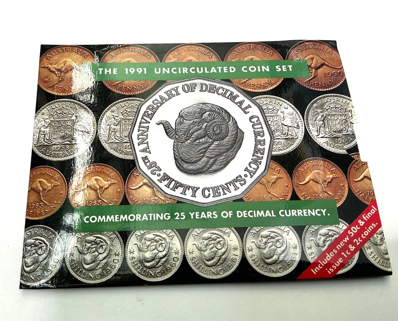 The 1991 Commemorating 25 Years Uncirculated Decimal Currency Coin Set