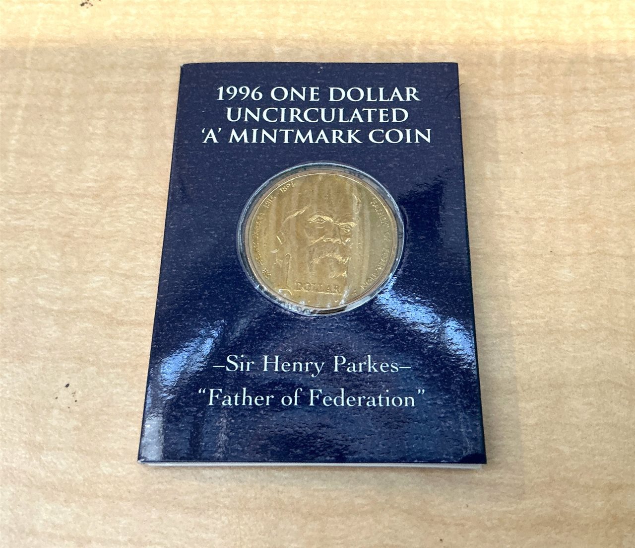 1996 One Dollar Uncirculated "A' Mintmark Coin