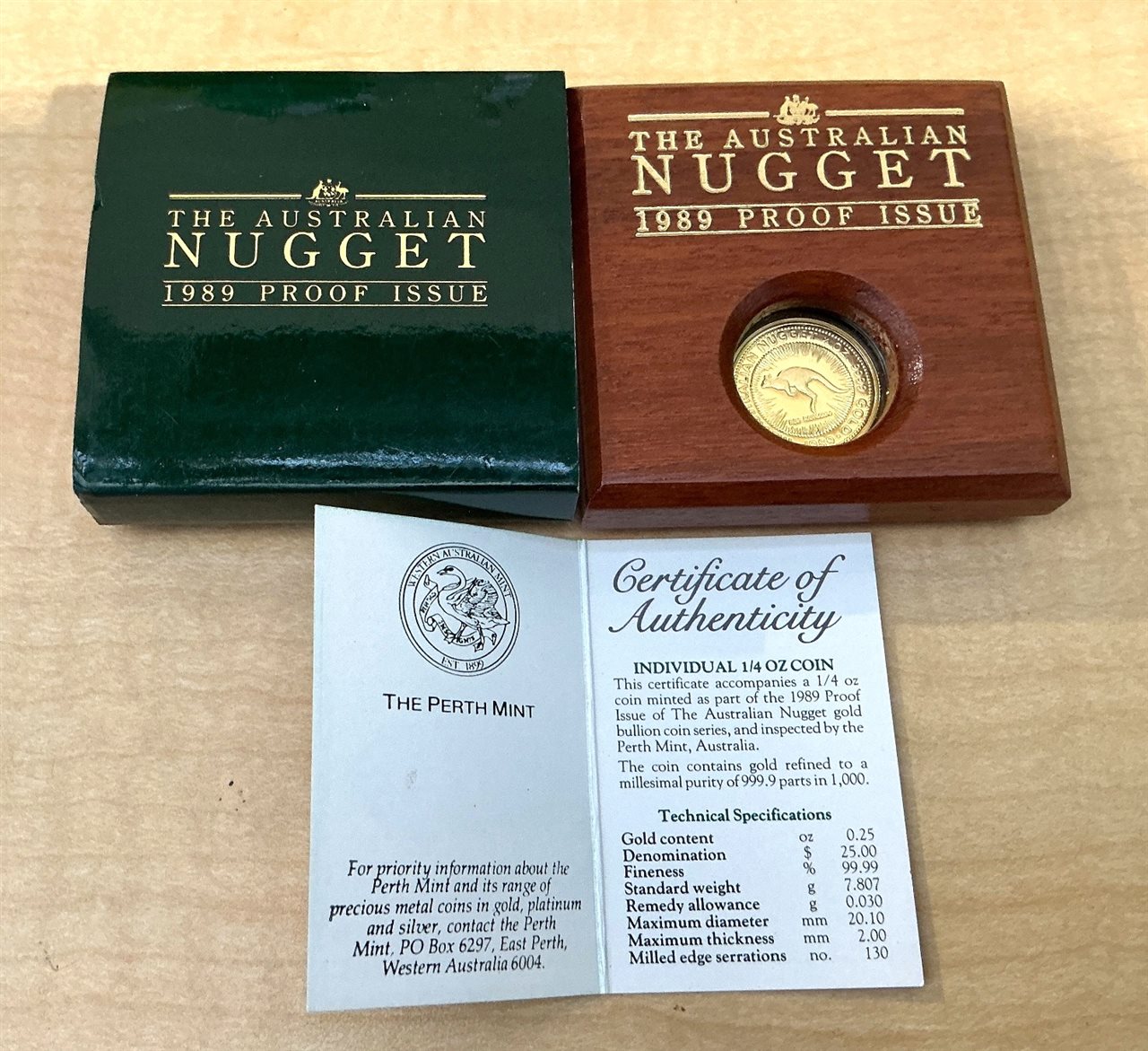The Australian Nugget 1989 Proof Set