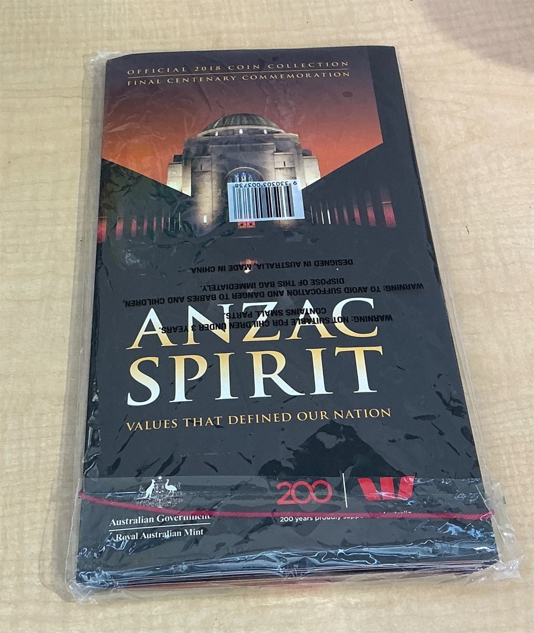 2018 Royal Australian Mint "ANZAC Spirit – Values That Defined Our Nation" Complete 15-Coin Collection in Folder