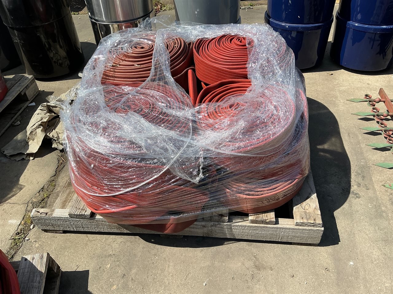 Pallet of Lay Flat Fire Hose, - No Fittings