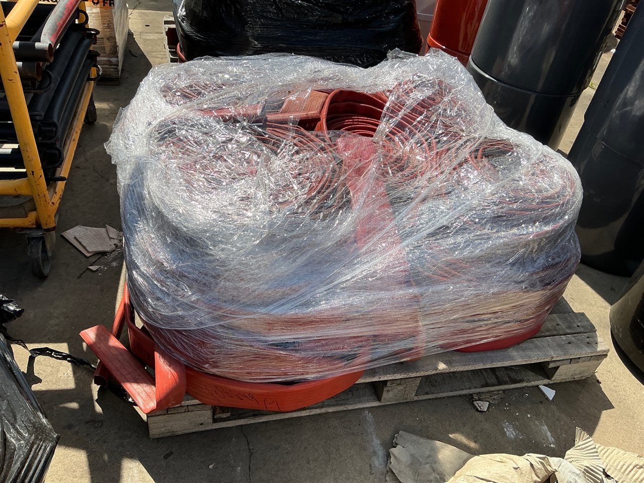 Pallet of Lay Flat Fire Hose, - No Fittings