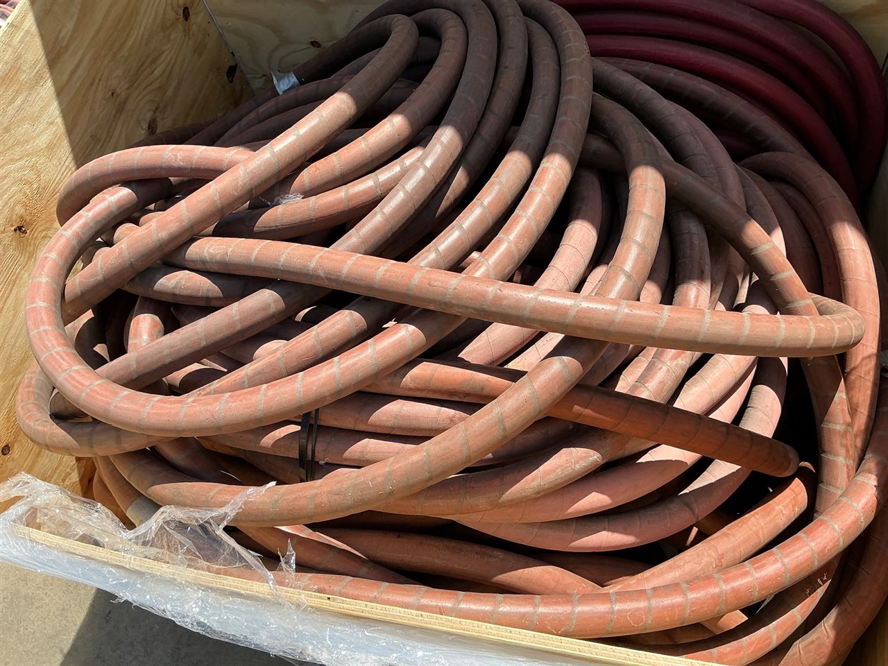 Crate  of High Pressure  Hose, - No Fittings- Sold As Is