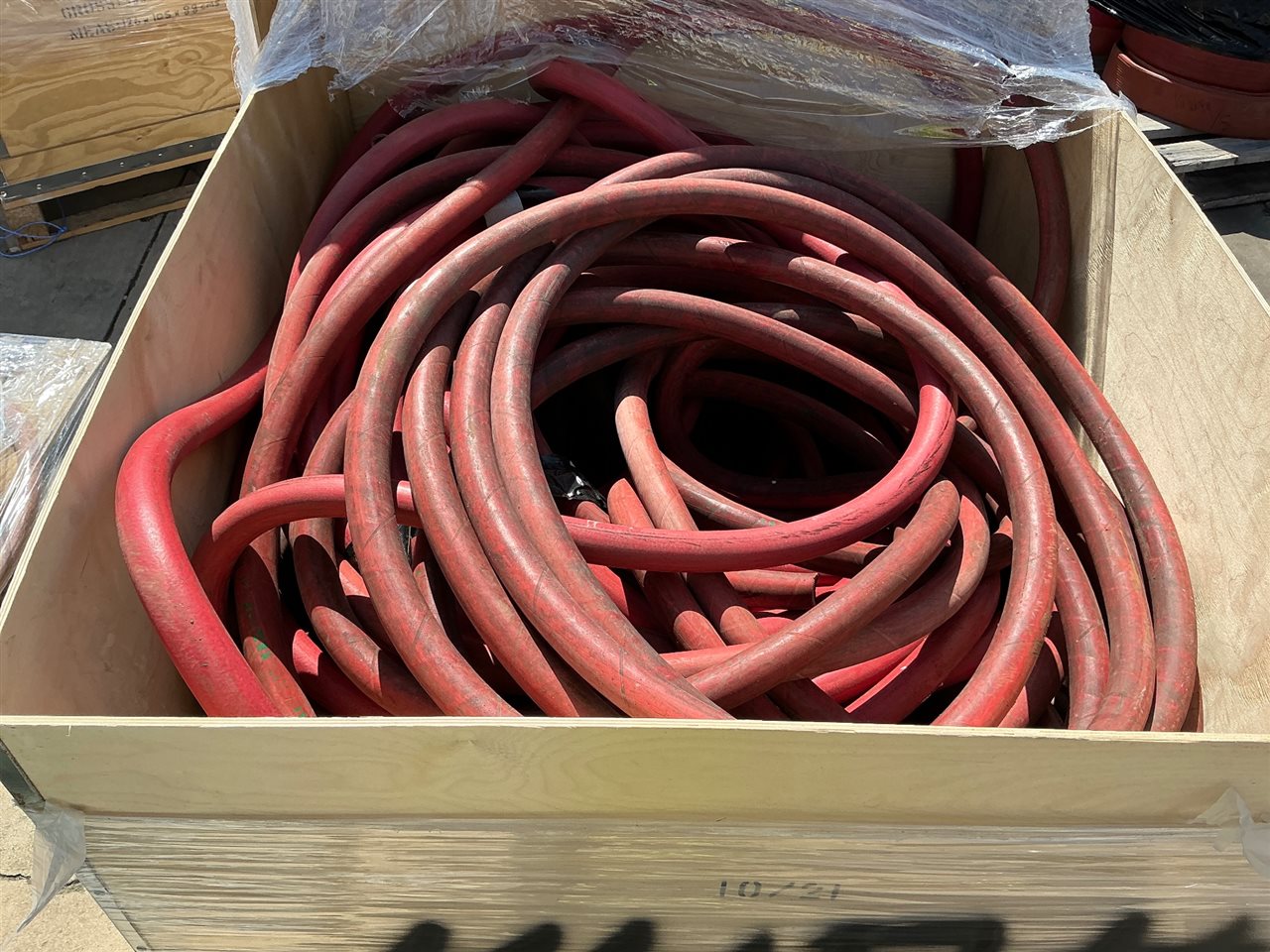 Crate  of High Pressure  Hose, - No Fittings- Sold As Is