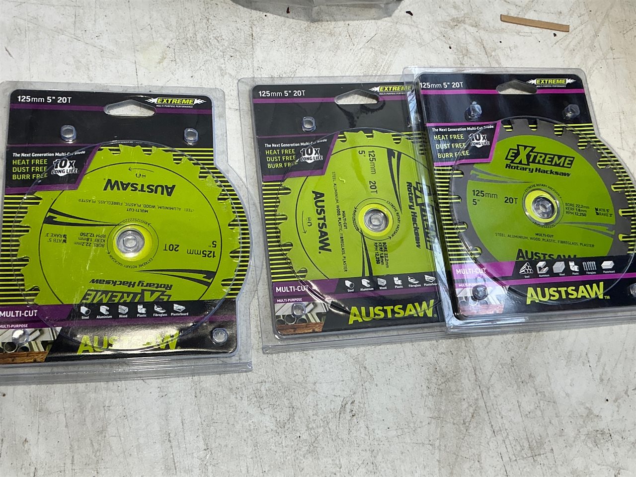 Circular Saw Blades 125 mm Quantity of 3