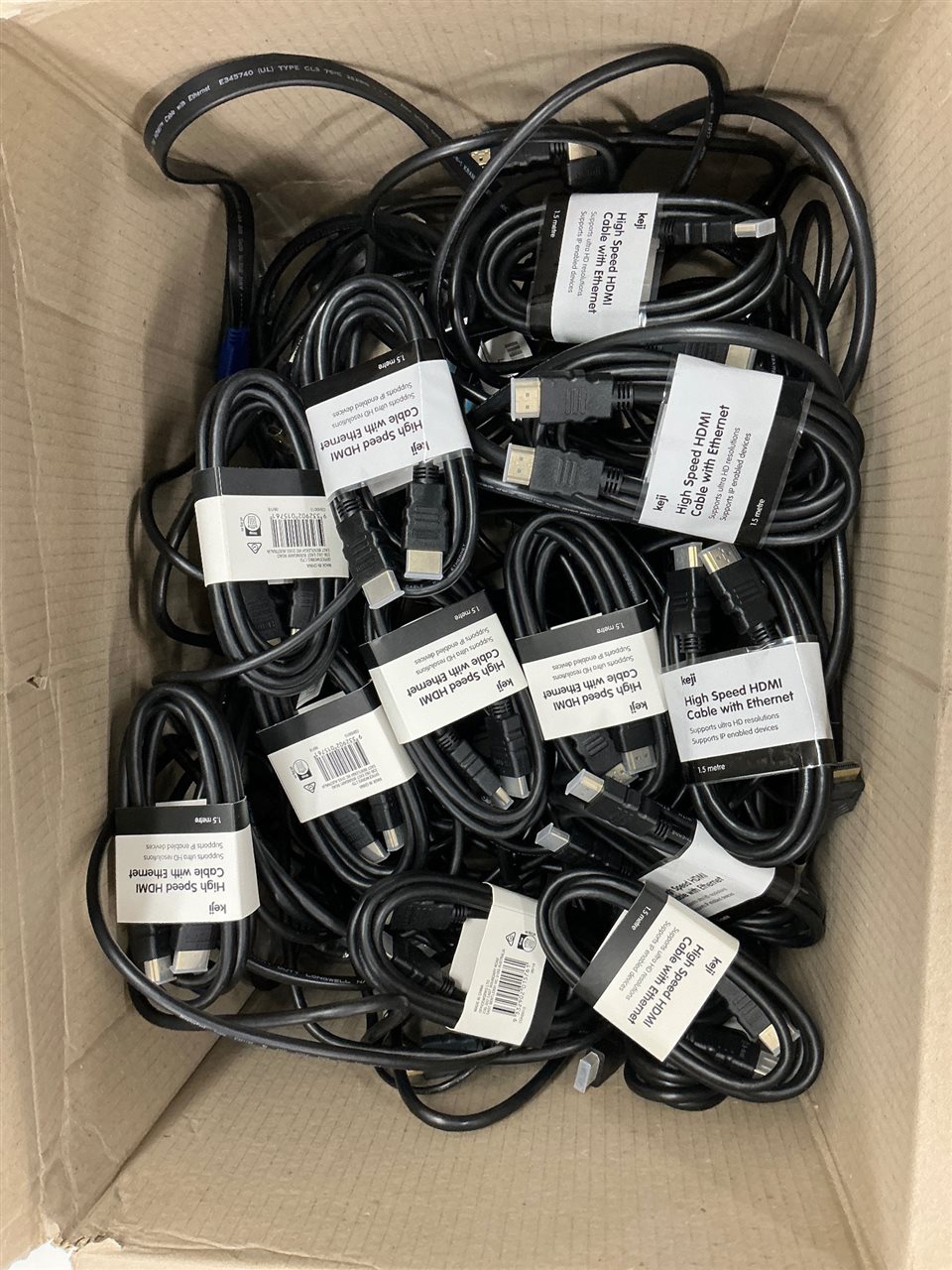 16 Brand New High Speed HDMI Cables with Ethernet + Quantity of Power and Hdmi Cables