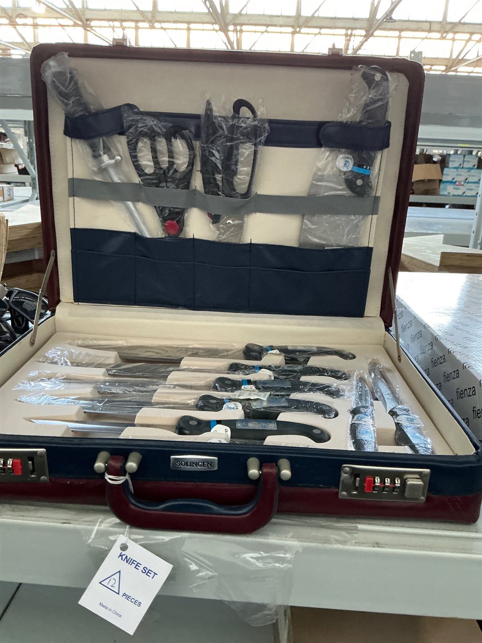 Knife Set, with Case, 12 Piece. Solingen, Sold Per Each