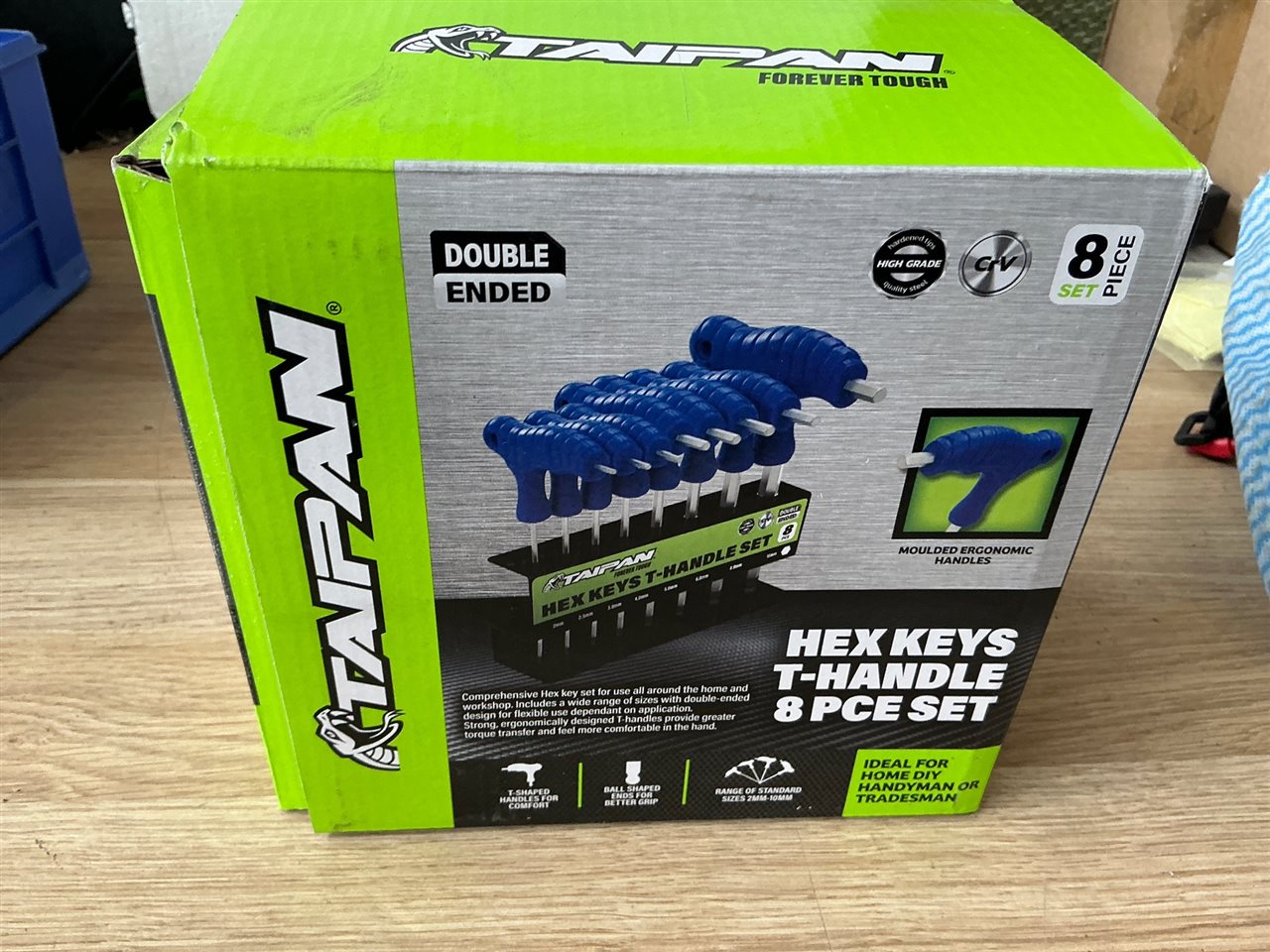 Hex Key T Handle 8  Piece Set