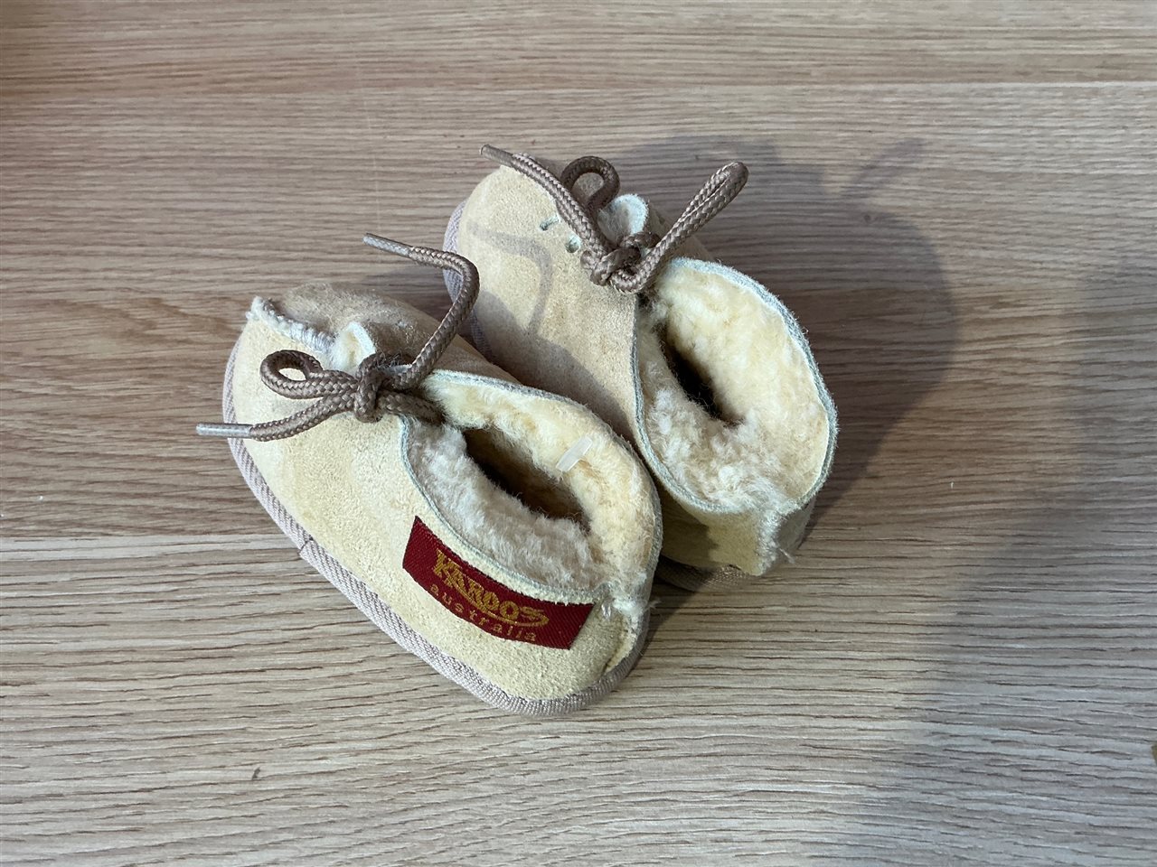Karoos Baby Booties, with Laces, Size 5, Sold Per Each