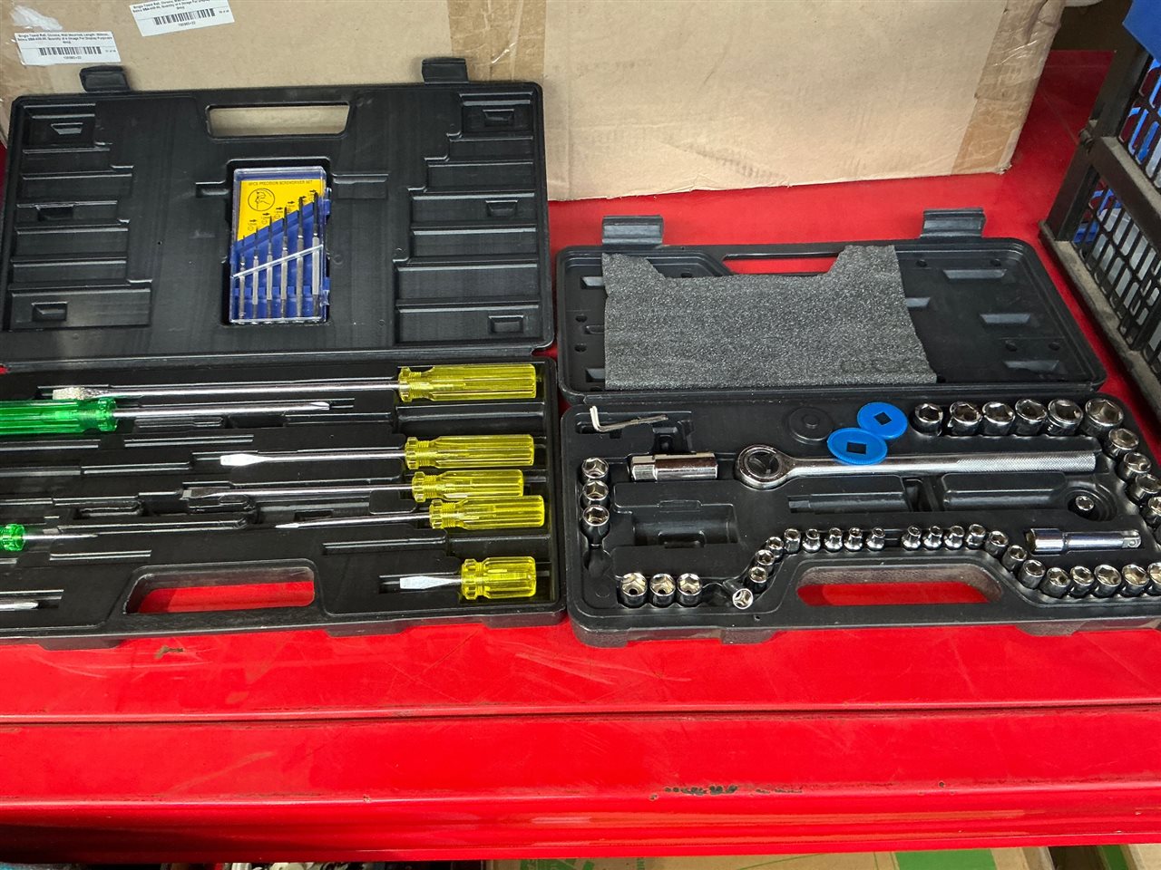 Screwdrivers and Part  Socket Set