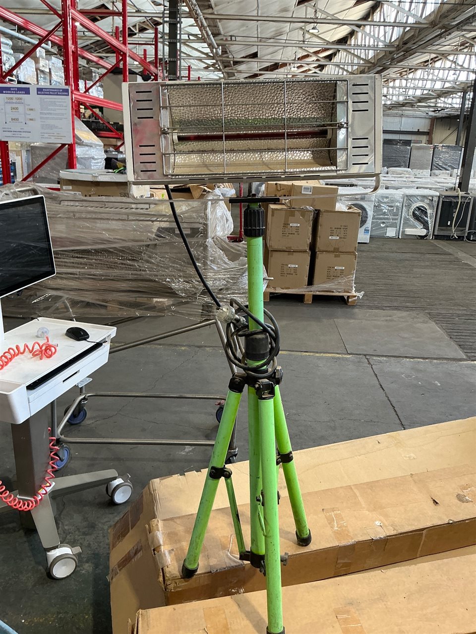 Infrared Heater On Tripod Stand