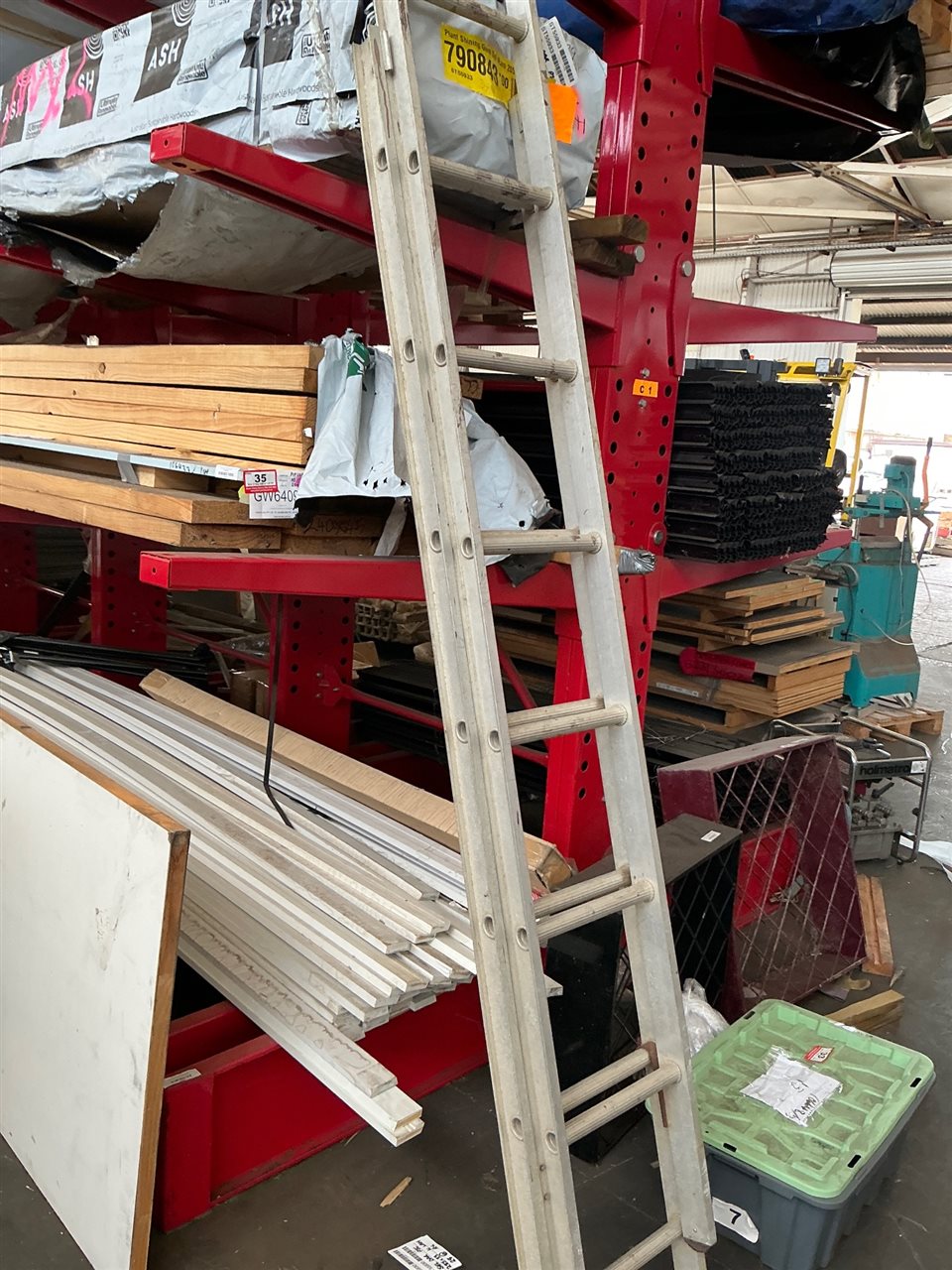 Aluminium Ext Ladder -2 Metre Closed