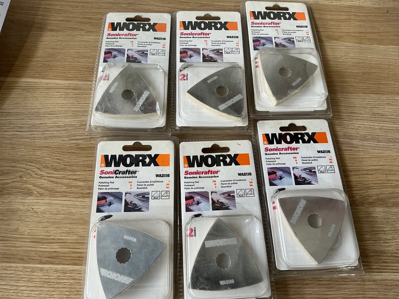 Worx Polishing Pads -Quantity of 6
