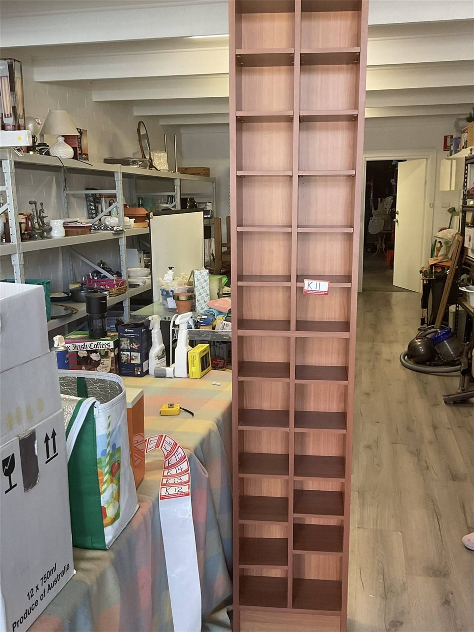 CD Or DVD Storage Unit 2 Metres X 38 Cm X 17 Cm
