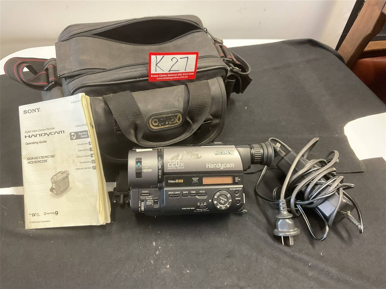 Sony Handycam Digital Video Camera Recorder CD TR511E, Not Tested "Sold As Is"