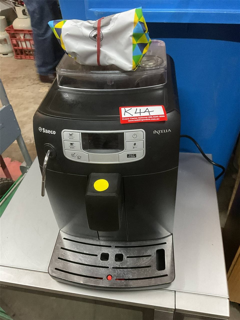 Saeco Intelia Coffee Machine With Grinder, Not Tested "Sold As Is"