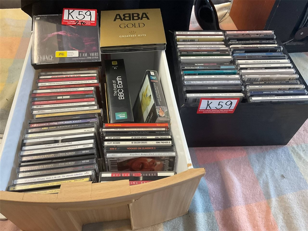 CDs ABBA, John Farnham, Frank Sinatra, Nat King Cole