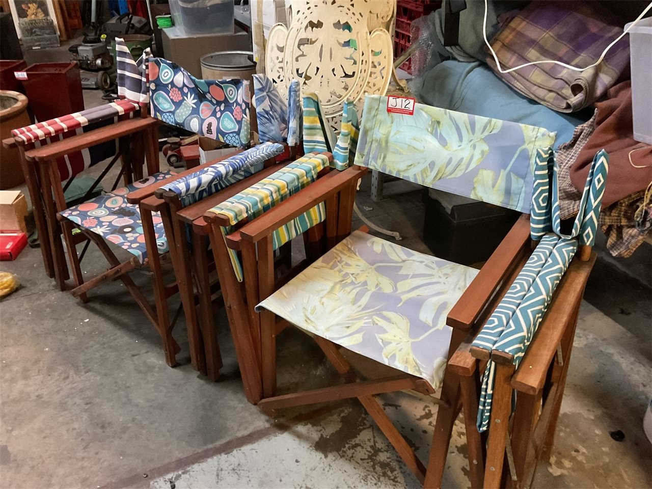 6 Assorted Colourful Director's Chairs