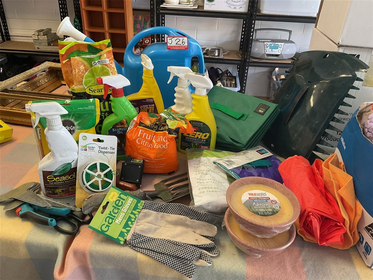 Leaf Claws, Boot Tidy, Citronella Candles, Watering Can, Lots Of Garden Sprays And Fertilisers, Tools Etc