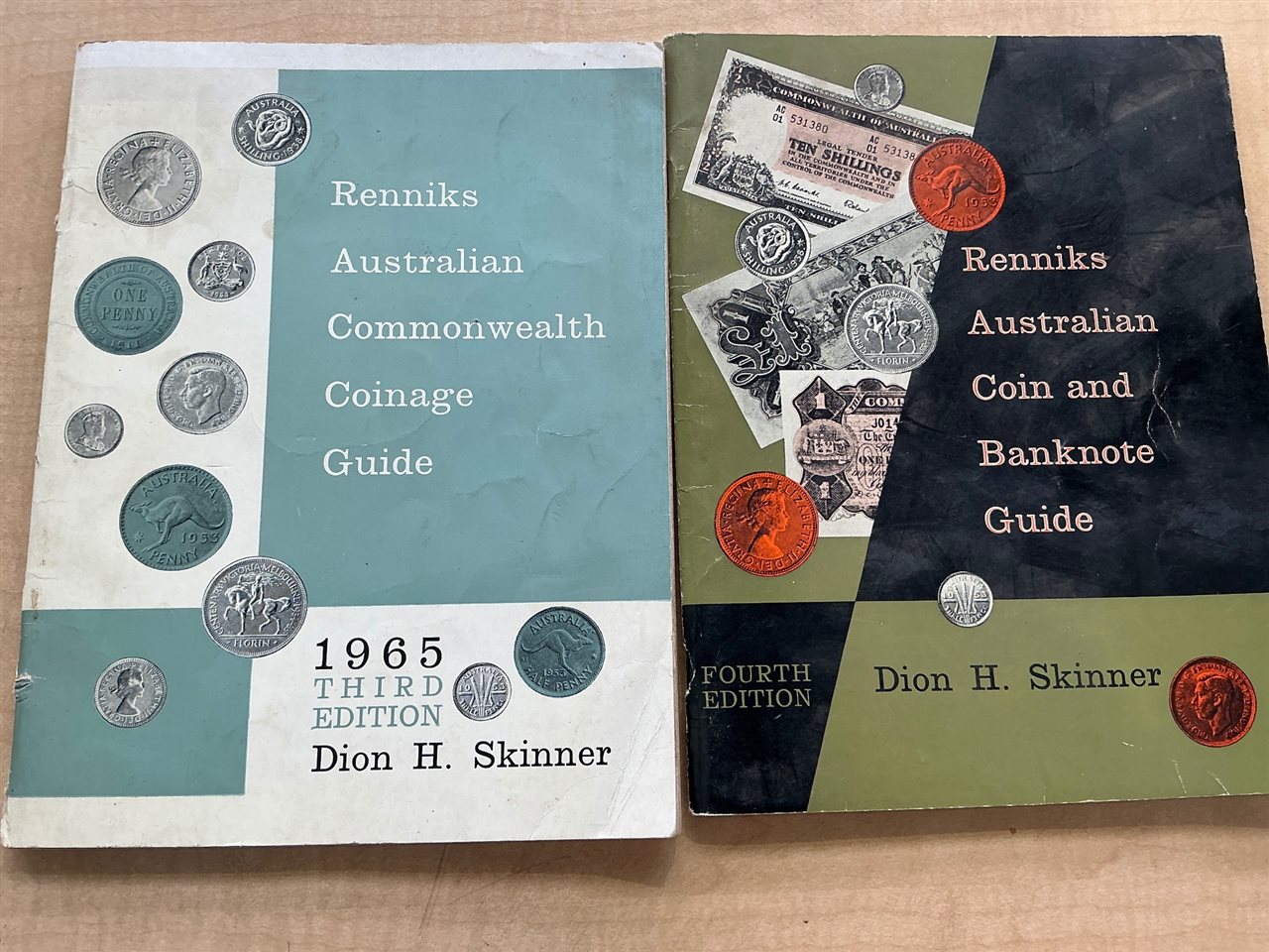 Renniks Australian Coin Guides x 2, Dion H. Skinner, 3rd and 4th Editions