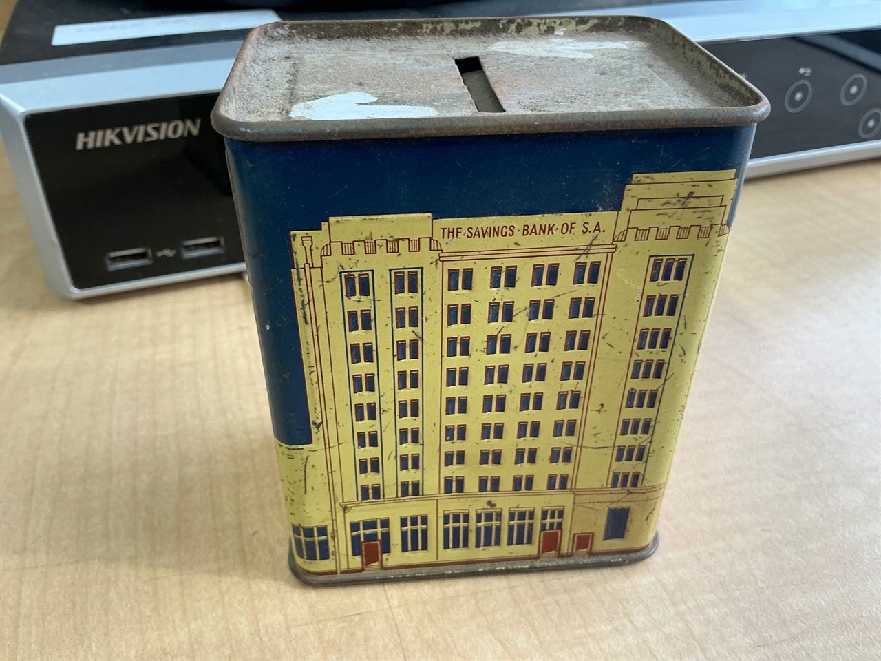 Vintage Savings Bank of South Australia Home Savings Tin Money Box