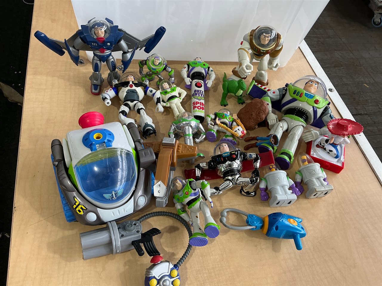 Quantity of Buzz Lightyear Toys, Approx. 15 Figures, Vehicle and Accessories