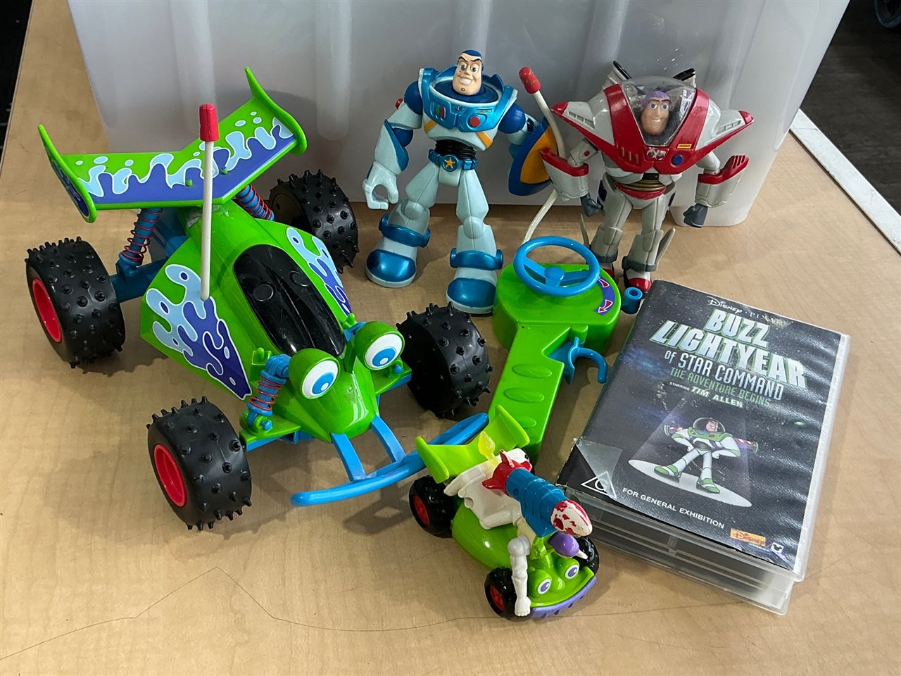 Toy Story Lot: RC Car with Remote, Buzz Lightyear Figures, Vehicle and Video