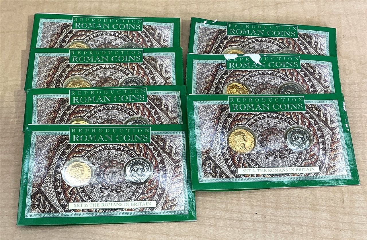 Reproduction Roman Coin Set - The Romans in Britain (Qty 7)