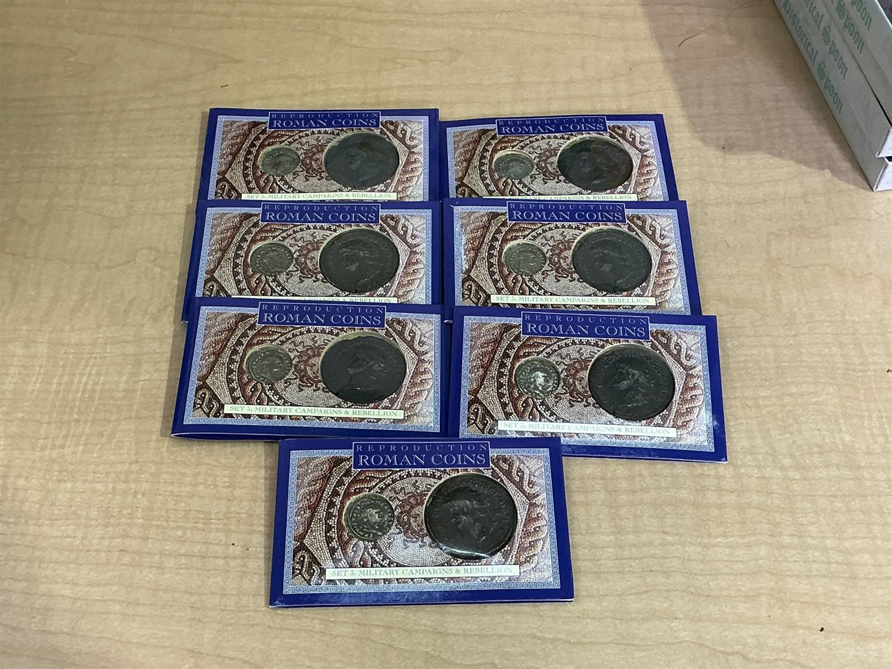 Reproduction Roman Coin Sets Military Campaigns & Rebellion" (Qty 7)