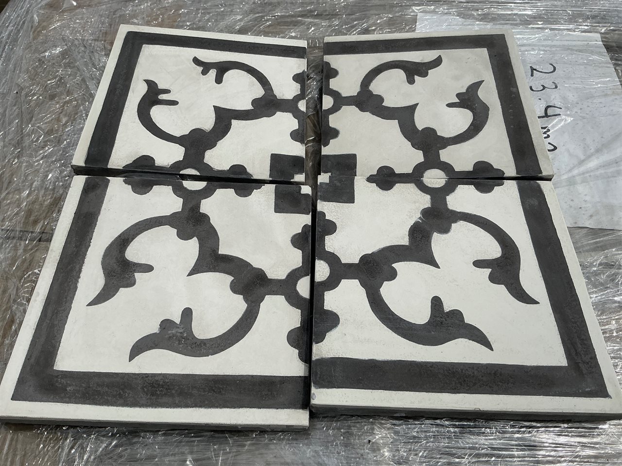Fez Panel Croner Moroccan Style Cement Encaustic Tiles 200 x 200, 23.4m2 Approx.