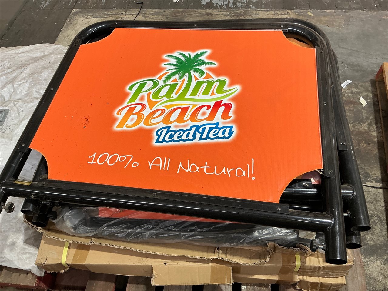 Cafe Barriers - Set of 9 Palm Beach Ice Tea ( 7 @ 1 Metre and 2 @ 2 Metre x1 M