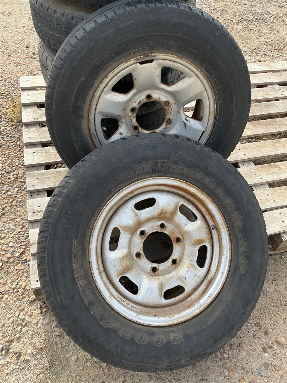 Four Wheel Drive Wheels - 6 Stud - 245 /70 -16" Quantity.Of 2 (Collect From Greenfields