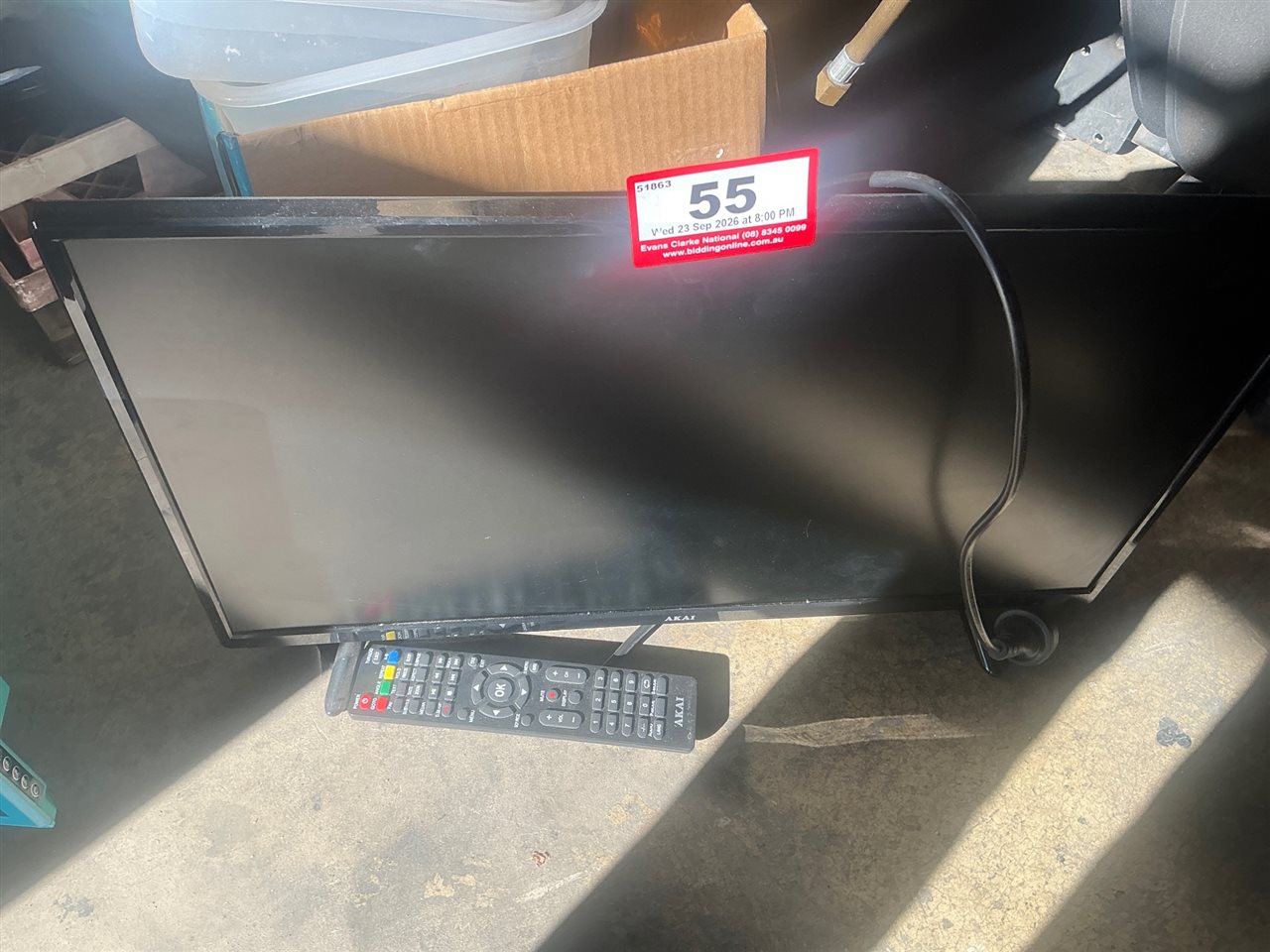 Akai 24 " T.V with Built In DVD Player  (Collect From Greenfields )