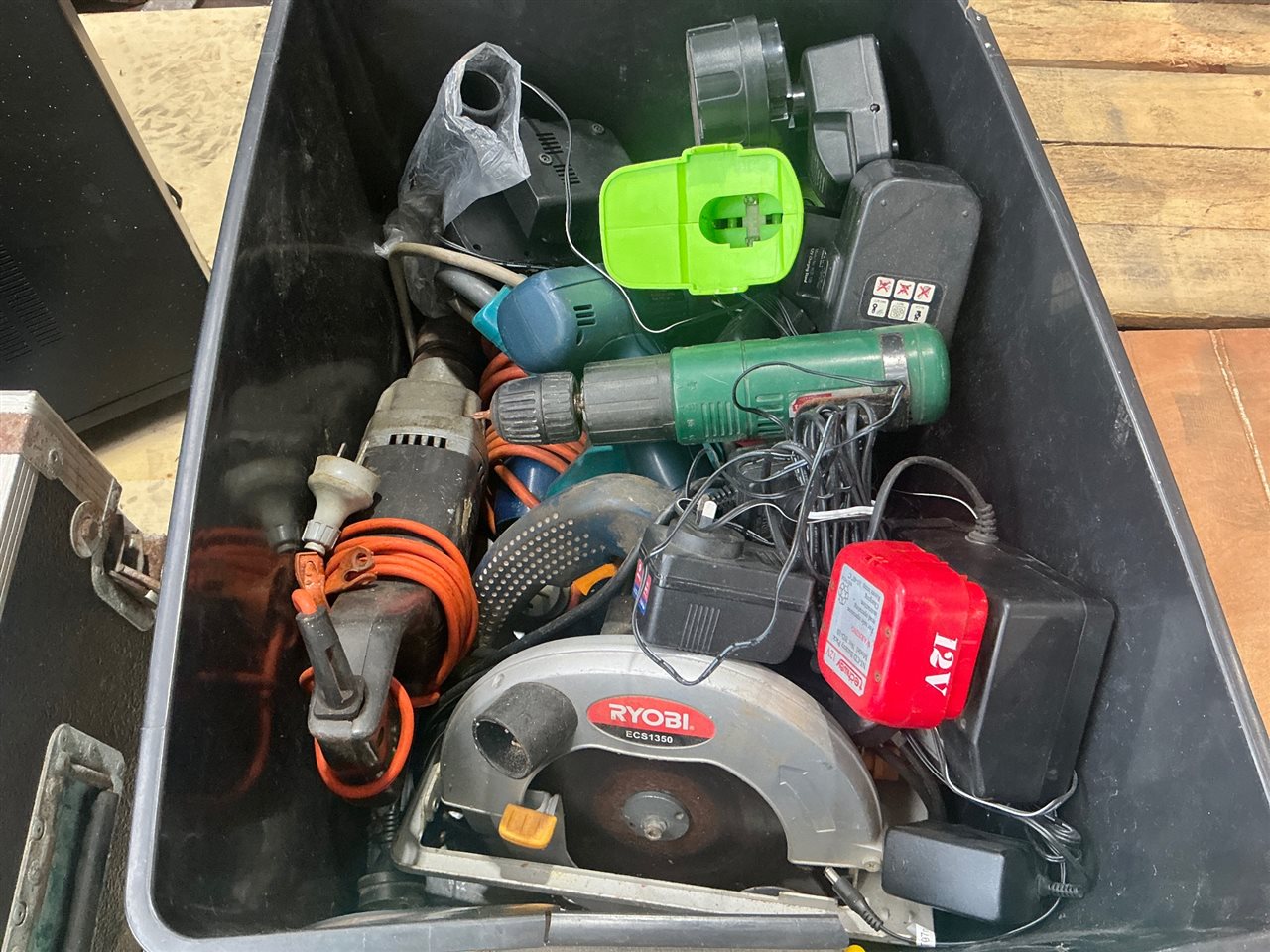 Quantity of. Cordless Power Tools , Batteries/ Chargers and Electric  Circular Saw. +
