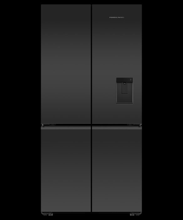 Fisher & Paykel Freestanding Quad Door Refrigerator Freezer, 90.5cm, 690L, Ice & Water, Model Number:RF730QZUVB1 - RRP  $4699. Serial Number: BAVB0022