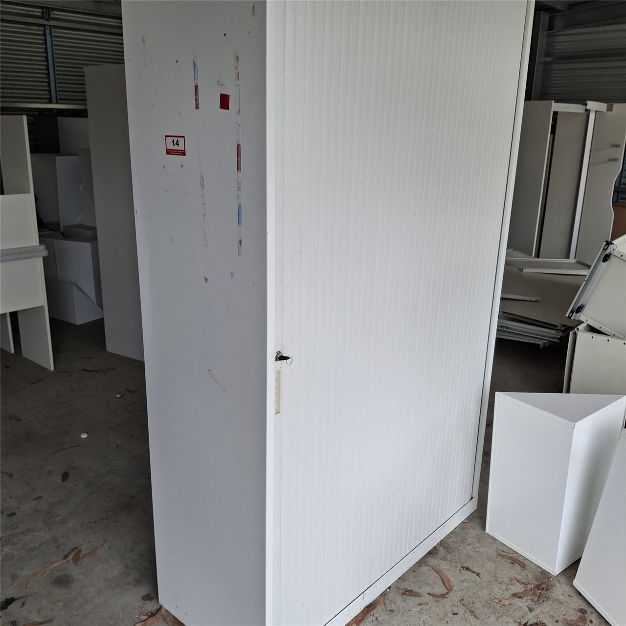 Tall Tambour Stationery Cabinet ( Collect From Victor Harbor )