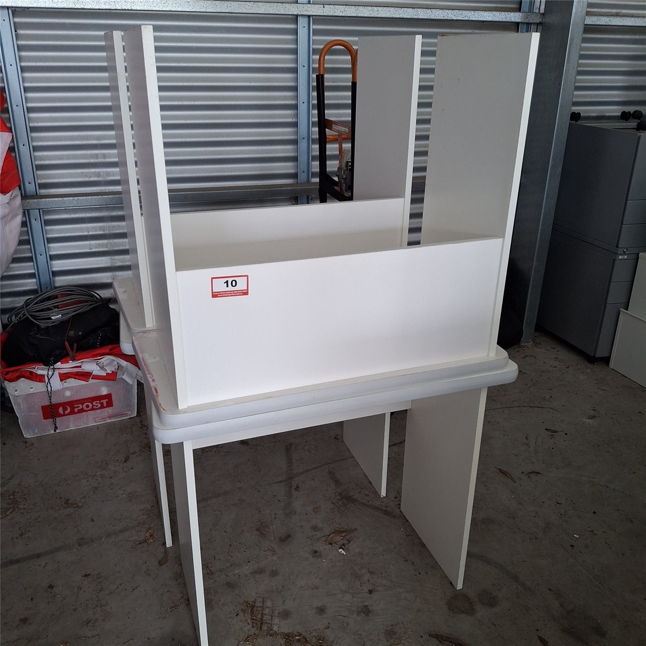 White Melamine Training Tables - Quantity.of 4 ( Collect From Victor Harbor )