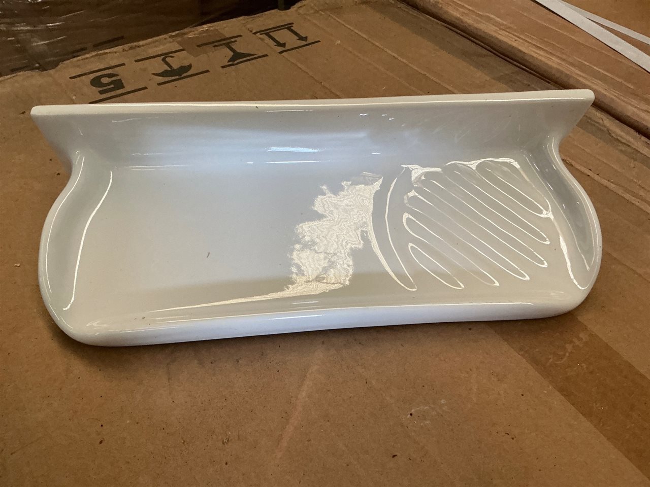 Ceramic White Soap Holders, 300 x 100, 20 Per Box, Sold Per Box of 20,