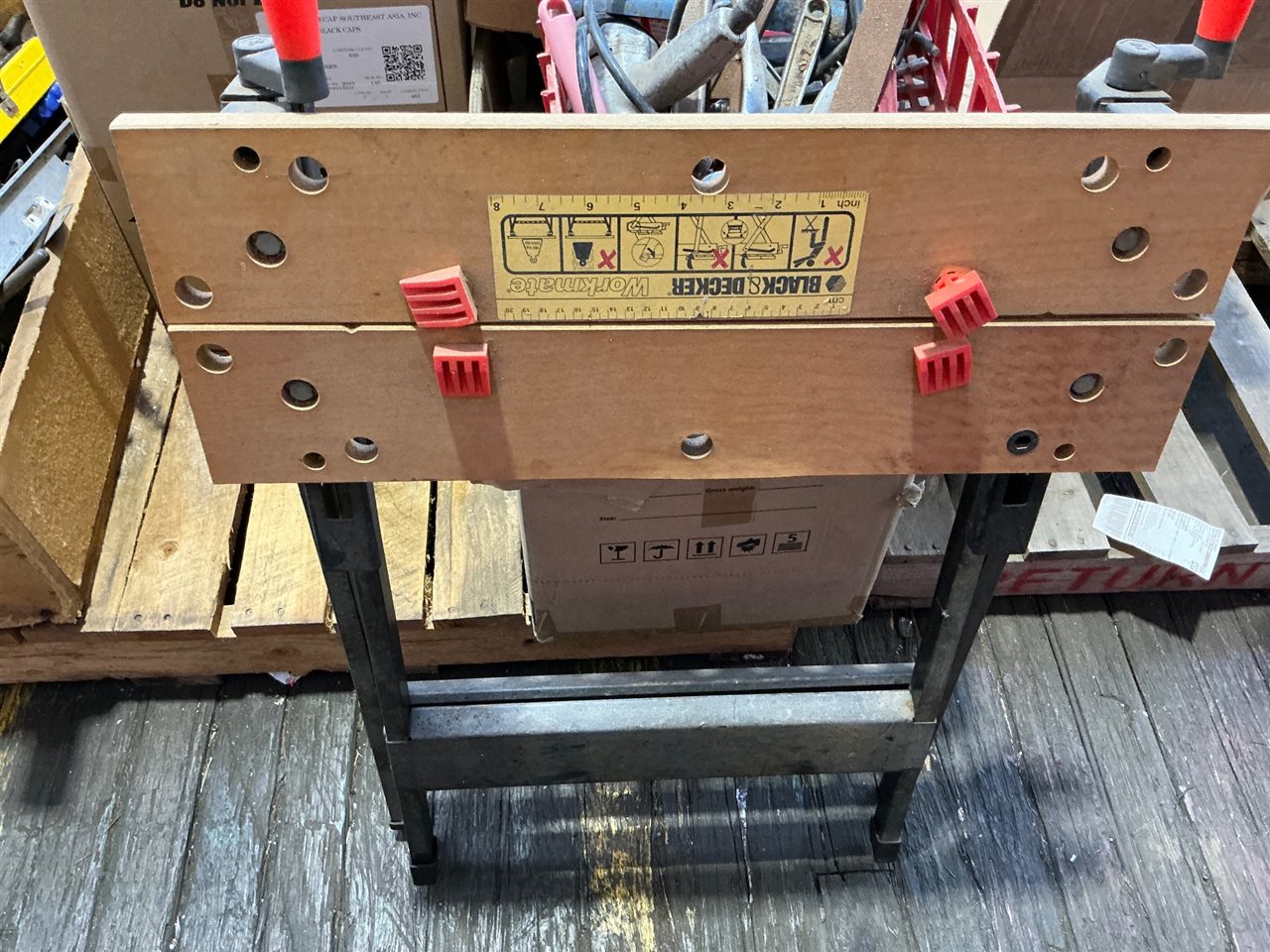 Black and Decker Work Mate and Box of Tools
