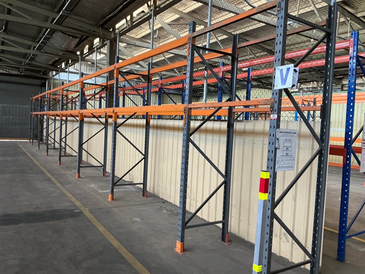 Pallet Racking, Dexion-6 Full Size Bays  & 2 Half Bays - Overall Length 8.9 M Approx  3 Metre H