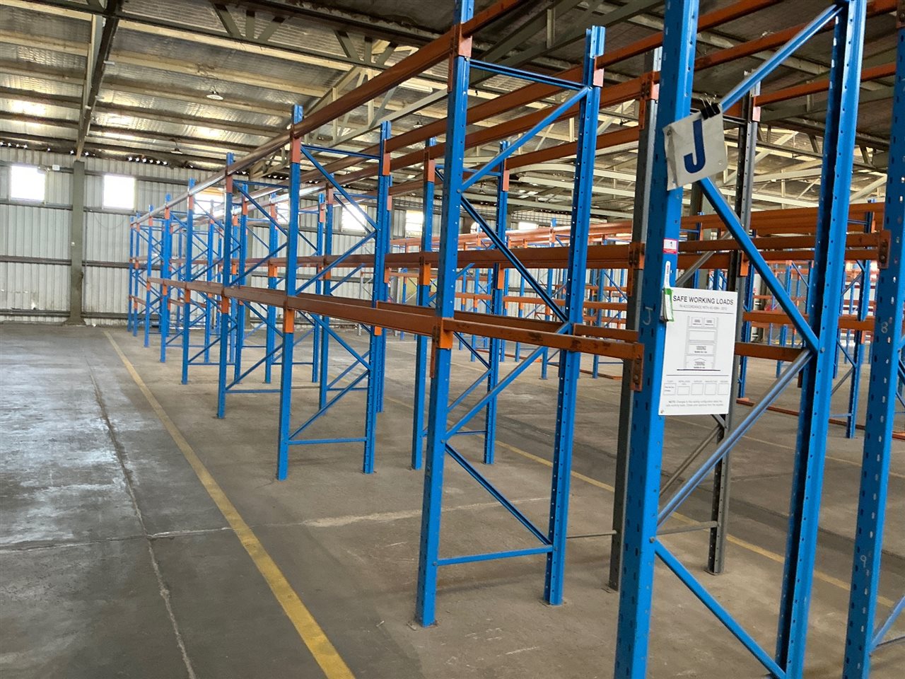 Pallet Racking, Dexion- 4 Full Bays and 2 Half Bays -- Overall Length  20 M - Approx-  3 Metre High -