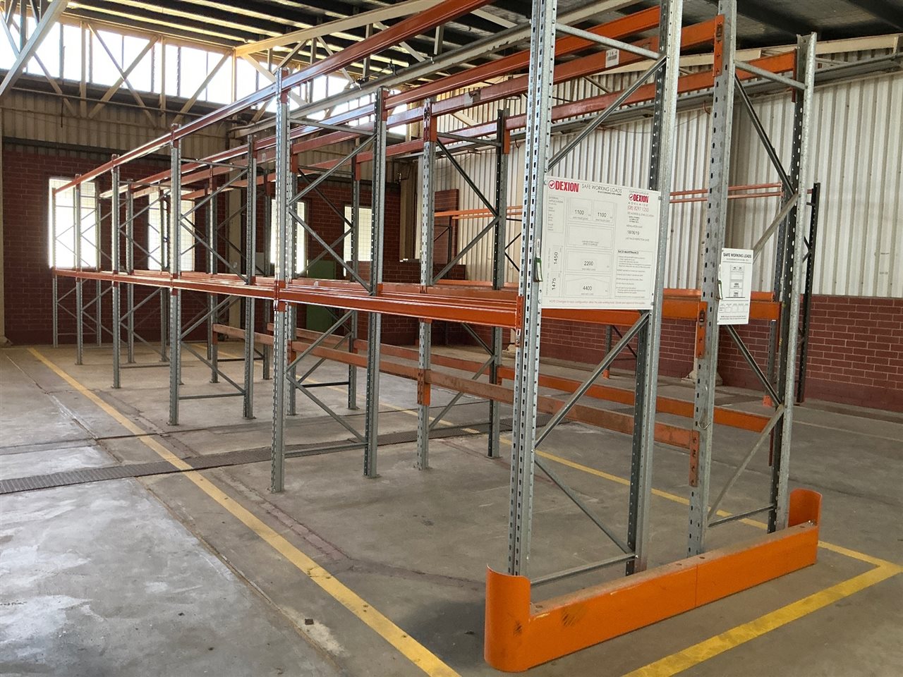Pallet Racking, Dexion-10 Bays ( 2 Rows of 5 Bays )- Overall Length 13.5 Metre Long Approx Each x 3 Metre High