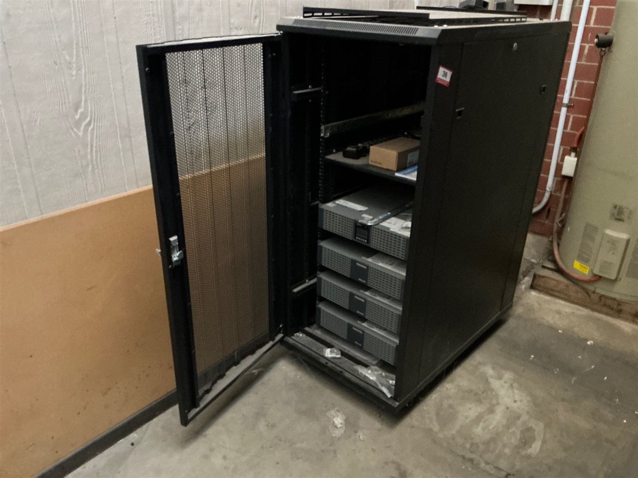 Socomec Netys RT 5000VA UPS with 3 Battery Modules in Rack Cabinet