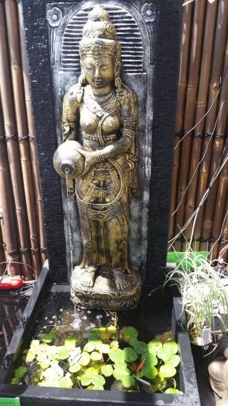 Maiden with Water Jug Wall Water Feature Plaque, 1500mm High x 600mm Wide